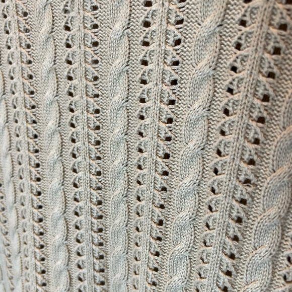 Canadian Vintage Knit Cotton Blend Neutral Beige Sweater - Picture 2 of 3